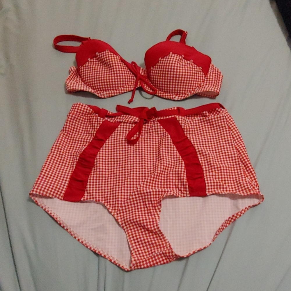 XXL Retro high waisted bikini